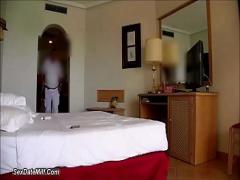 18+ sexual video category big_tits (180 sec). Woman Flashes Hotel Staff.