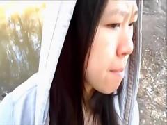 Watch video category blowjob (587 sec). My cute asian girlfriend sucking me off in a public park and swallowing.