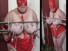 Adult hub video category bdsm (489 sec). 07-Aug-2017 Tit Torture of the slut slave039_s udders with needles and electro Part 2 of 2.
