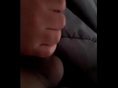 Full erotic category cumshot (352 sec). Using my sleeping moms hand to jerk me off.