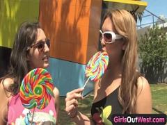 Good youtube video category teen (724 sec). Girls Out West - Amateur lesbian girlfriends make out.