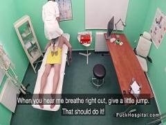 Adult x videos category blowjob (379 sec). Nurse massages doctor before sex.