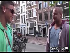 Cool erotic category blowjob (480 sec). Concupiscent old guy gets it on in the amsterdam redlight district.