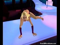 Cool video category blonde (292 sec). Hot 3D cartoon blonde stripper babe doing a show.