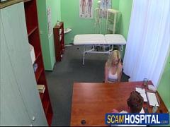 Adult pornography category pornstar (370 sec). Busty blonde gets fucked by her doctor in the hot examining table.
