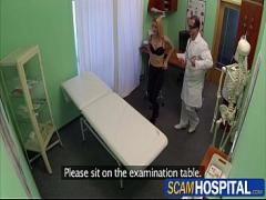 Super video category blonde (370 sec). Sexy blonde tourist chick gets fucked by the doctor in the examining tablerk 02.
