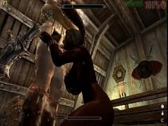 Sex erotic category cumshot (152 sec). Skyrim sex Compilation.