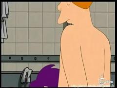 Stars x videos category toons (344 sec). Fry bangs Leela in the shower bit.ly/2ZhPJ6d.