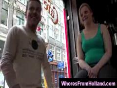 Watch film category amateur (324 sec). Blonde Dutch hooker and amateur guy in Amsterdam red light district.