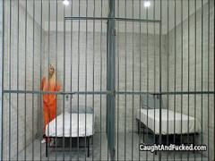 Adult video category blonde (303 sec). Prison guard pounds blonde convict.