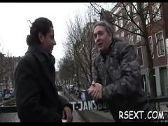 Adult movie category blowjob (480 sec). Concupiscent dude gets out and explores amsterdam redlight district.